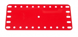 194e Flexible Plastic Plate 11x5 Red Original
