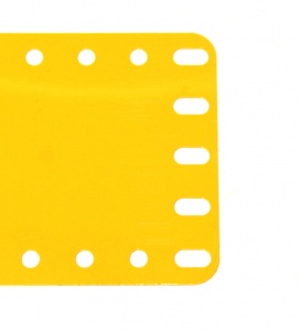 194e Flexible Plastic Plate 11x5 UK Yellow Original