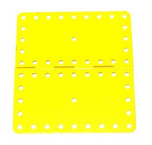 198 Hinged Flat Plate French Yellow Original