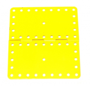 198 Hinged Flat Plate French Yellow Original