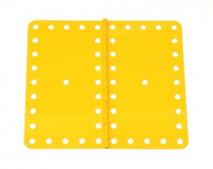 198 Hinged Flat Plate UK Yellow Original