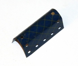 199 U Section Flexible Plate 5x5 Blue and Gold Original