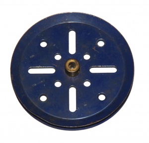 19b 3'' Pulley 1930s Blue Original