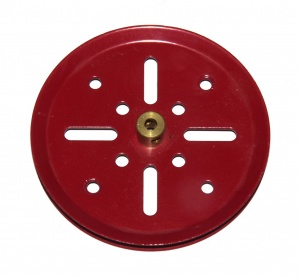 19b 3'' Pulley Dark Red Modern Original