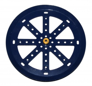 19c Pulley 6'' with Boss Dark Blue Original