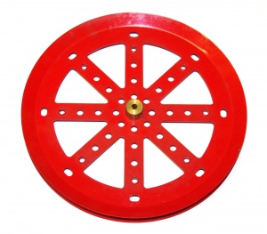 19c Pulley 6'' with Boss Light Red Original
