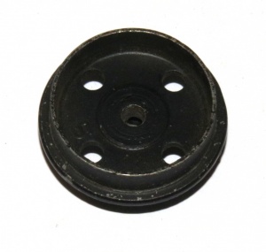 Meccano black alloy Flanged Wheel part 20