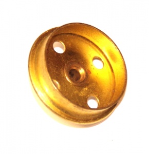 20 Flanged Wheel 1 1/8'' Diameter Brass Original