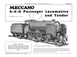 L12 10.12 4-4-0 Passenger Locomotive & Tender Reprint