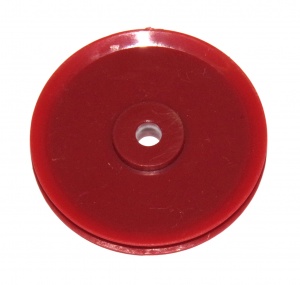 21a 1'' Pulley without Boss Red Plastic