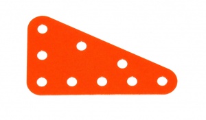 221 Flexible Triangular Plate 5x3 Orange Original