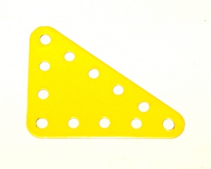 222 Flexible Triangular Plate 5x4 French Yellow Original