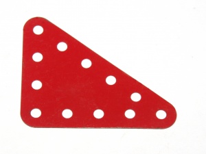 222 Flexible Triangular Plate 5x4 Light Red Original