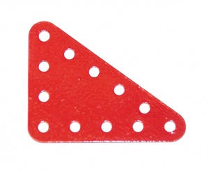 222 Flexible Triangular Plate 5x4 Red