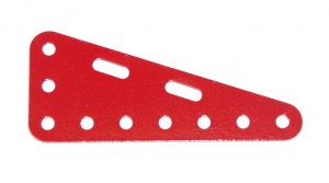 224 Flexible Triangular Plate 7x3 Red