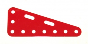 224 Flexible Triangular Plate 7x3 Mid Red Original