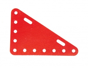 226 Flexible Triangular Plate 7x5 Red