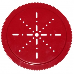 232 Geared Roller Bearing Sprocket Plate 7½'' Red
