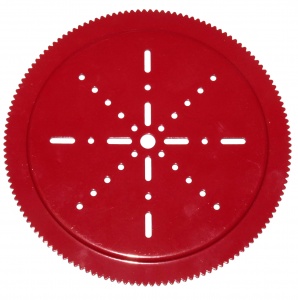 232 Geared Roller Bearing Sprocket Plate 7'' Red