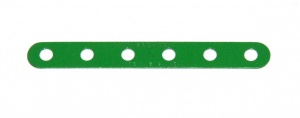 235a Narrow Strip 6 Hole Light Green Original