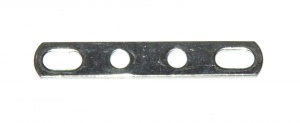 235hs Narrow Strip Slotted 4 Hole Zinc