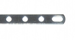 235as Narrow Strip 6 Hole Slotted Zinc