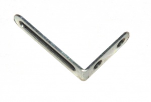 239c Narrow Slotted Angle Bracket 1''x 1'' Zinc