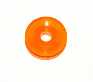 23bp '' Pulley Without Boss Transparent Orange Plastic Original