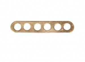 247 Narrow Connector Strip 6 Hole 1'' Zinc