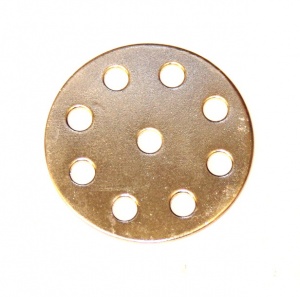 24a Wheel Disk 8 Hole Brass