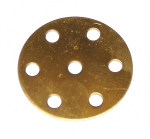24c Wheel Disk 6 Hole Brass