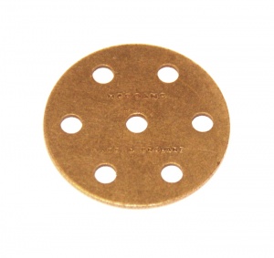 24c Wheel Disk 6 Hole Nickel Original