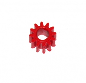 25bp3p Pinion 12 Teeth ¼'' Face Triflat Red Plastic Original