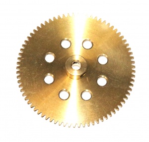 27m Spur Gear 76 Teeth Brass 1/16'' Face
