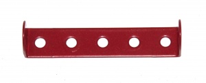 48a Double Angle Strip 1x5x1 Modern Red Original