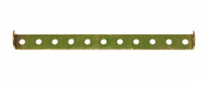 48d Double Angle Strip 1x11x1 Green Repainted