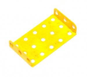 51 Flanged Plate 5x3 French Yellow Original