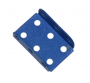 51a Flanged Plate 3x2 Hole Blue Original