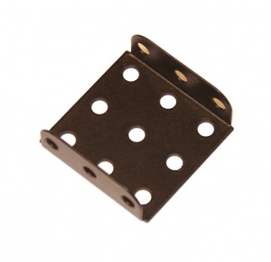 51b Flanged Plate 3x3 Black Original