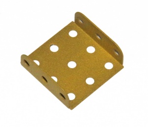 51b Flanged Plate 3x3 Gold Original