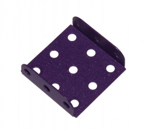 51b Flanged Plate 3x3 Purple Original