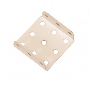 51b Flanged Plate 3x3 White Original