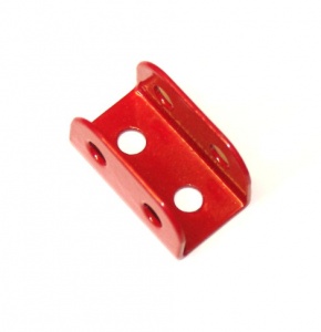 51c Flanged Plate 2x1 Hole Red