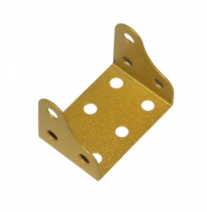 51d Corner Flanged Plate 3x2 Hole Gold Original