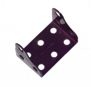 51d Corner Flanged Plate 3x2 Hole Iridescent Purple Original