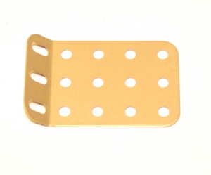 51g Single Obtuse Flanged Plate 5x3 Hole Beige Original