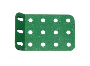 51g Single Obtuse Flanged Plate 5x3 Hole Green Original