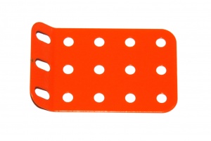 51g Single Obtuse Flanged Plate 5x3 Hole Orange Original