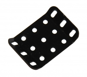 51h Double Obtuse Flanged Plate 5x3 Black Original