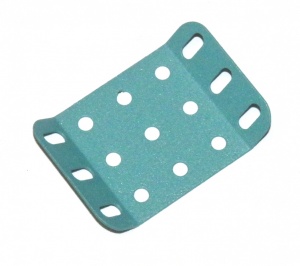 51h Double Obtuse Flanged Plate 5x3 Light Blue Original